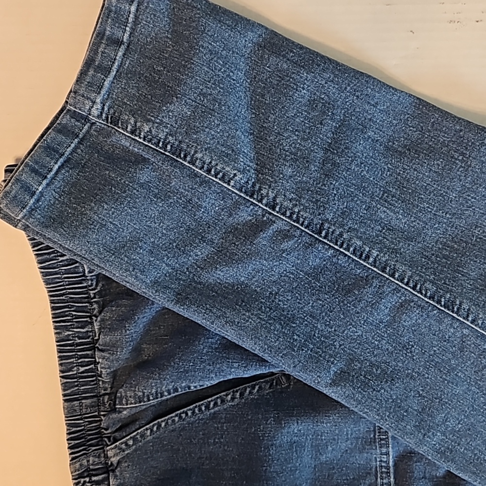 Allison Daley | Women's Denim Blue Elastic Waist Pockets Slip-On Jeans Sz 18W
